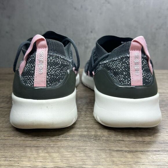 Adidas~Women's~Ultimafusion Slip-On Laced~Pink/Gray Marled Athletic Shoes~ Size - Picture 4 of 7